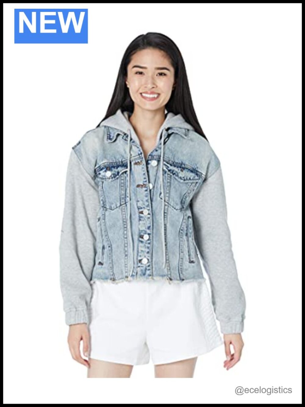 Hooded Denim Jacket - Comfortable & Stylish Coat, Premium Cotton